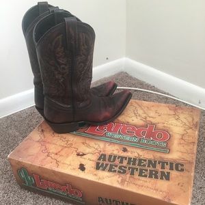 Laredo Tremaine Red Sanded Leather Cowboy Boot